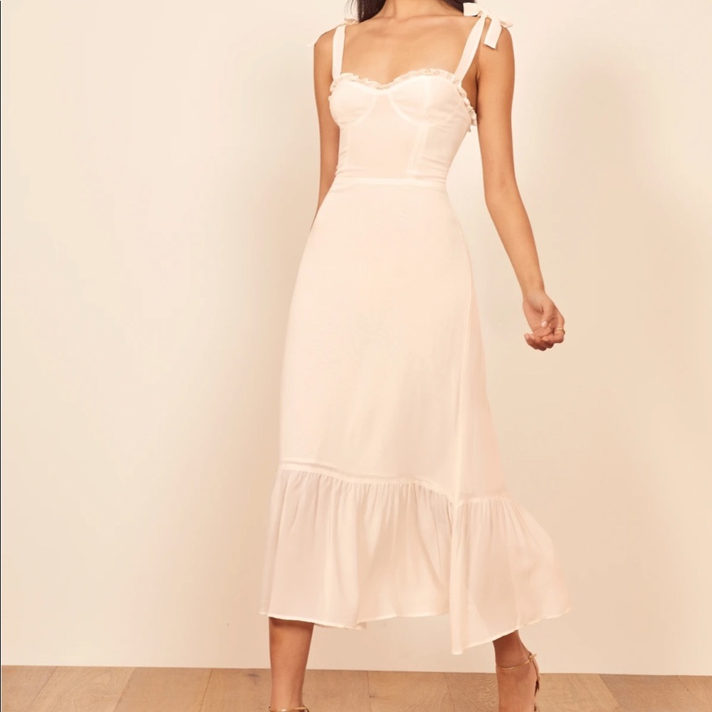 Reformation Nikita Dress (Ivory) Size 6 - Brand New/Never Worn/Tags Still On